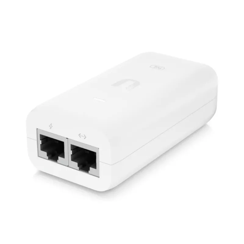 Ubiquiti U-POE-AF iniettore PoE, 802.3af, 48 V, 15 W, Gigabit Ethernet, bianco