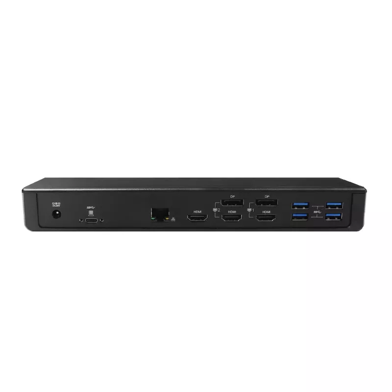 CLUB3D CSV-1562 è una docking station universale di ricarica USB3.2 Gen1 Type-C Triple 4K30Hz e certificata DisplayLink®. La docking station universale di ricarica