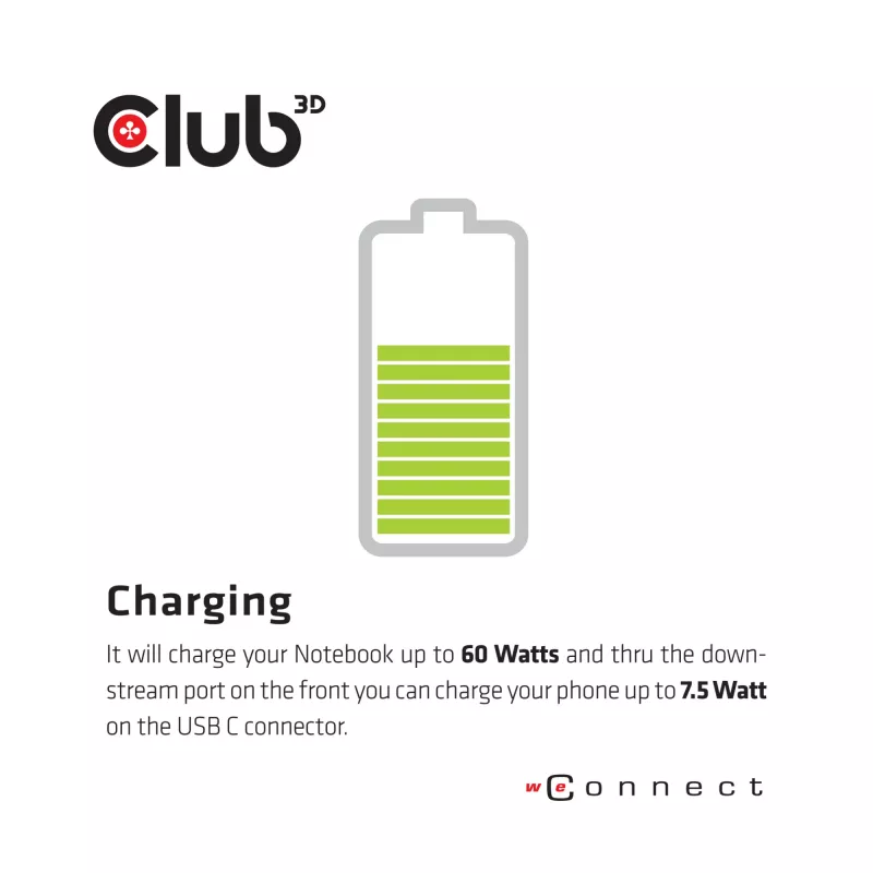 CLUB3D CSV-1562 è una docking station universale di ricarica USB3.2 Gen1 Type-C Triple 4K30Hz e certificata DisplayLink®. La docking station universale di ricarica