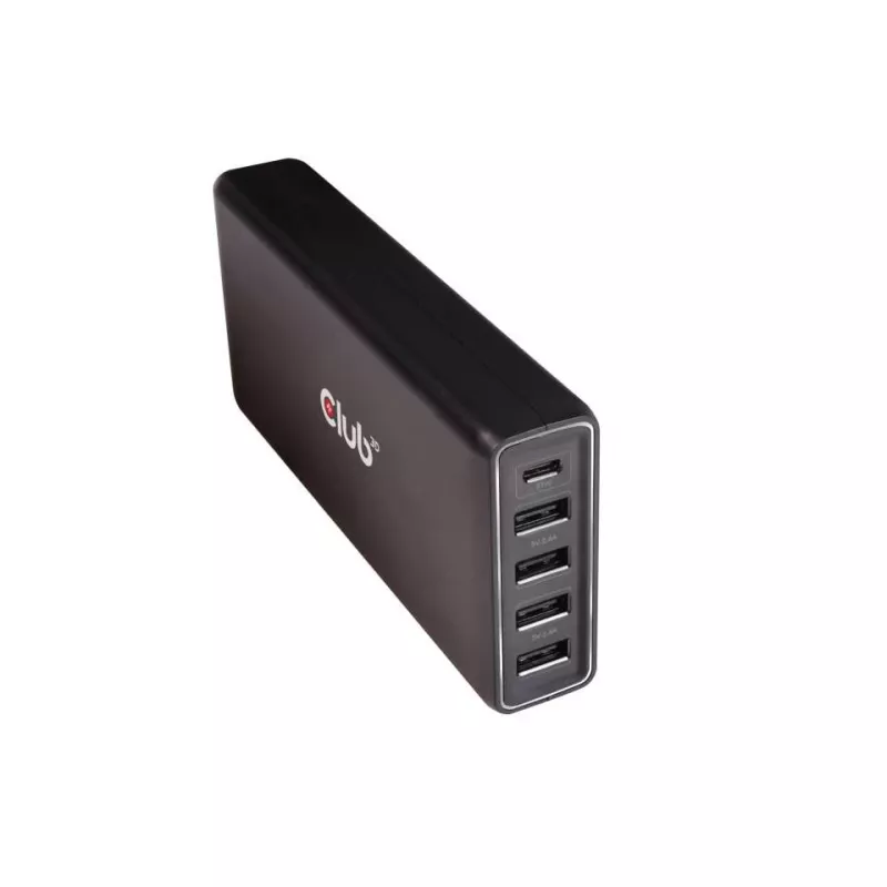 Caricatore CLUB3D USB Type A e C, 5 porte fino a 111 W
