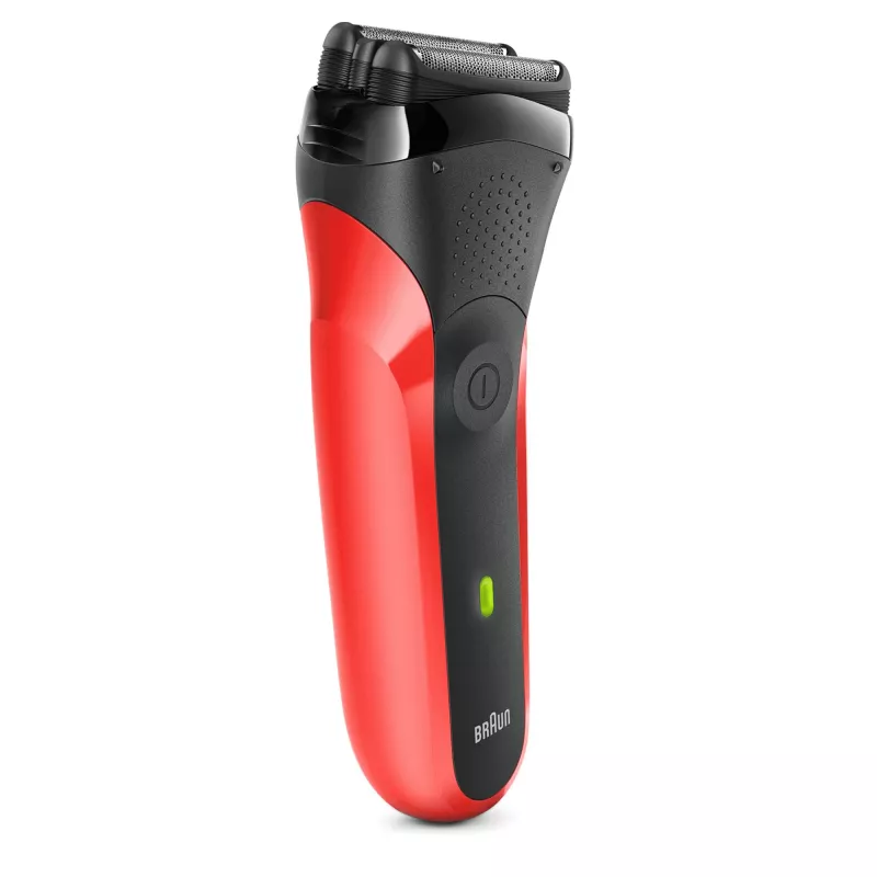 Braun Series 3 300s rasoio a lamina trimmer nero, rosso