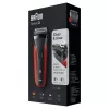 Braun Series 3 300s rasoio a lamina trimmer nero, rosso