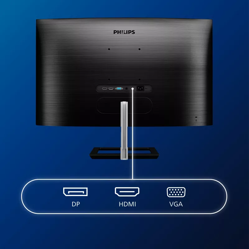 Philips E Line 322E1C/00 monitor per computer 80 cm (31,5 pollici) 1920 x 1080 Pixel Full HD LCD nero