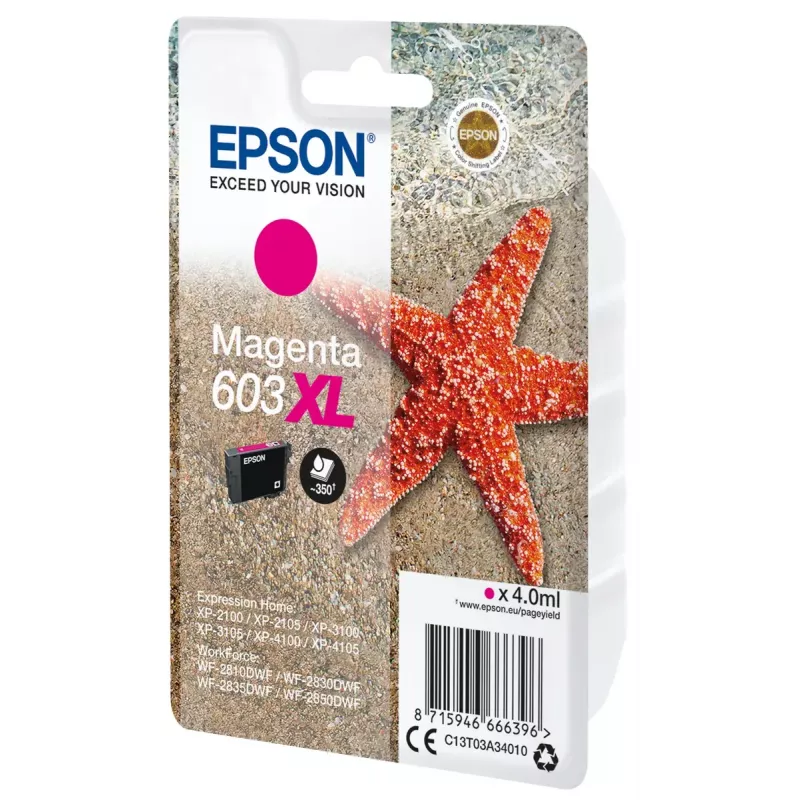 Epson C13T03A34010 cartuccia d'inchiostro 1 pz. originale alta capacità (XL) magenta
