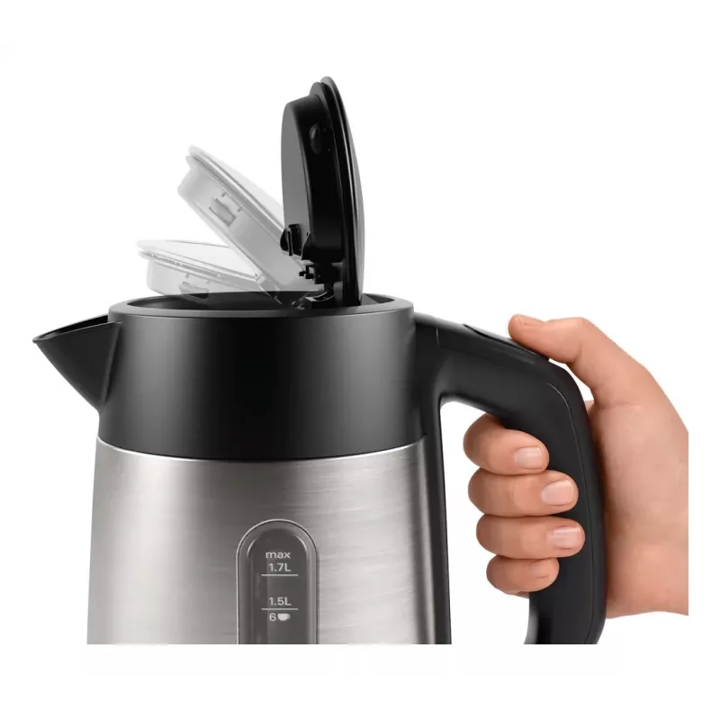 Bosch TWK4P440 bollitore 1,7 L 2400 W nero, acciaio inox