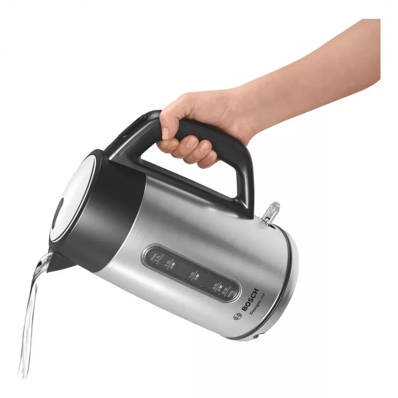 Bosch TWK4P440 bollitore 1,7 L 2400 W nero, acciaio inox
