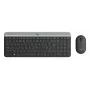 LOGITECH Slim Wireless Keyboard And Mouse Combo Mk470 - Graphite Qwerty Dansk/ Norsk/ Svenska