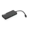 Lenovo GX90T77924 docking station — hub USB-C con HDMI 1.4, 2×USB-A 3.2 Gen1, USB‑2.0, lettore di schede microSD, grigio