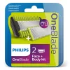 Lama di ricambio Philips Norelco OneBlade QP620/50, nero, confezione da 2