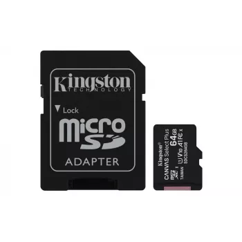 Kingston Technology Canvas Select 64GB microSDXC Plus 100R A1 C10 scheda + ADP
