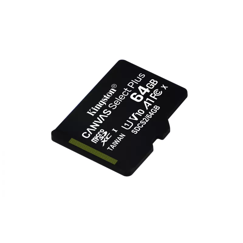 Kingston Technology Canvas Select 64GB microSDXC Plus 100R A1 C10 scheda + ADP