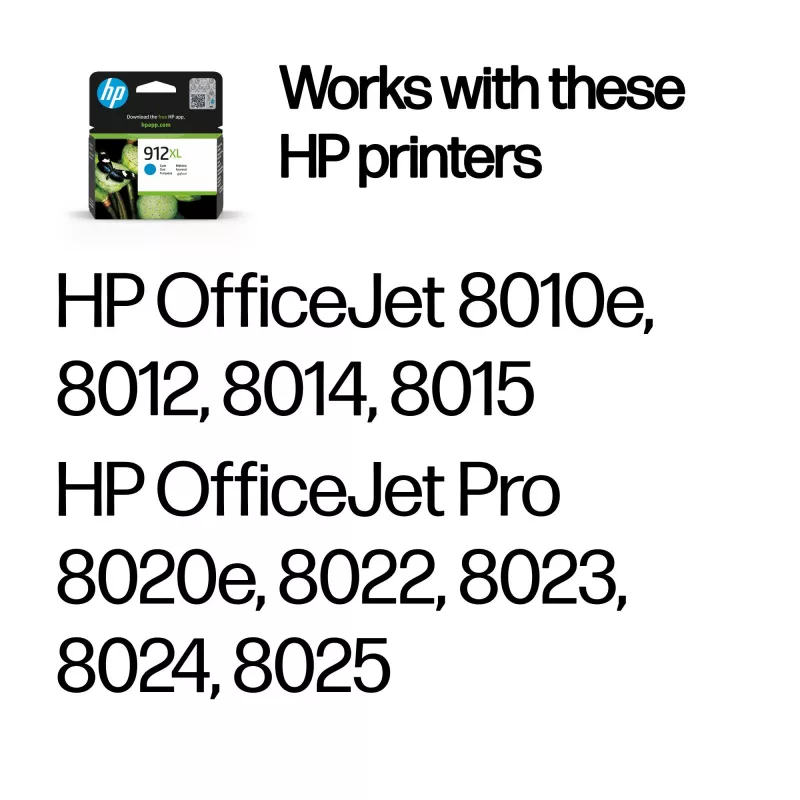 HP 912XL cartuccia d'inchiostro originale ciano ad alta resa