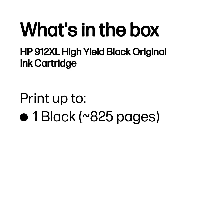 HP 912XL cartuccia d'inchiostro originale nera ad alta resa
