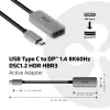 CLUB3D adattatore attivo USB Type-C a DisplayPort 1.4 8K60Hz HBR3