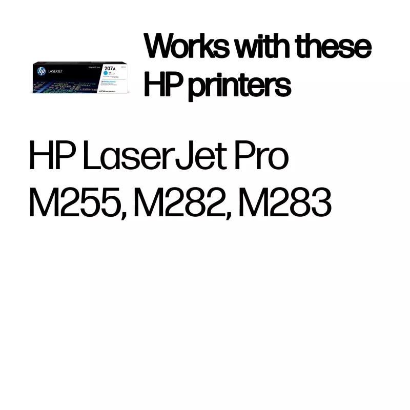 HP 207A cartuccia toner Original LaserJet ciano, 1250 pagine, ciano, 1 pz.
