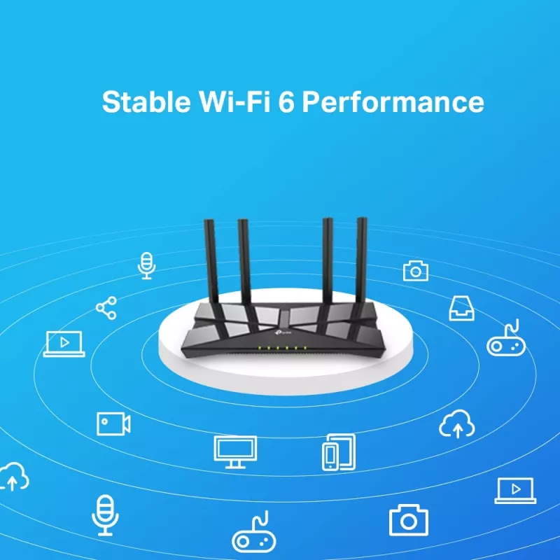 TP-Link Archer AX1500 Router Dual-Band Wi-Fi 6, nero