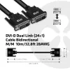 Club 3D CAC-1220 cavo DVI-D Dual Link (24+1) M/M, bidirezionale, 28AWG, contatti placcati in oro, 10 m (32,8 ft), nero