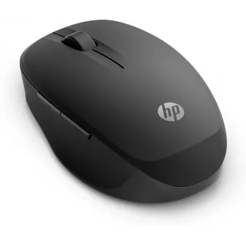HP Dual Mode Black Mouse 300, per destrorsi, ottico, RF Wireless, 3600 DPI, nero