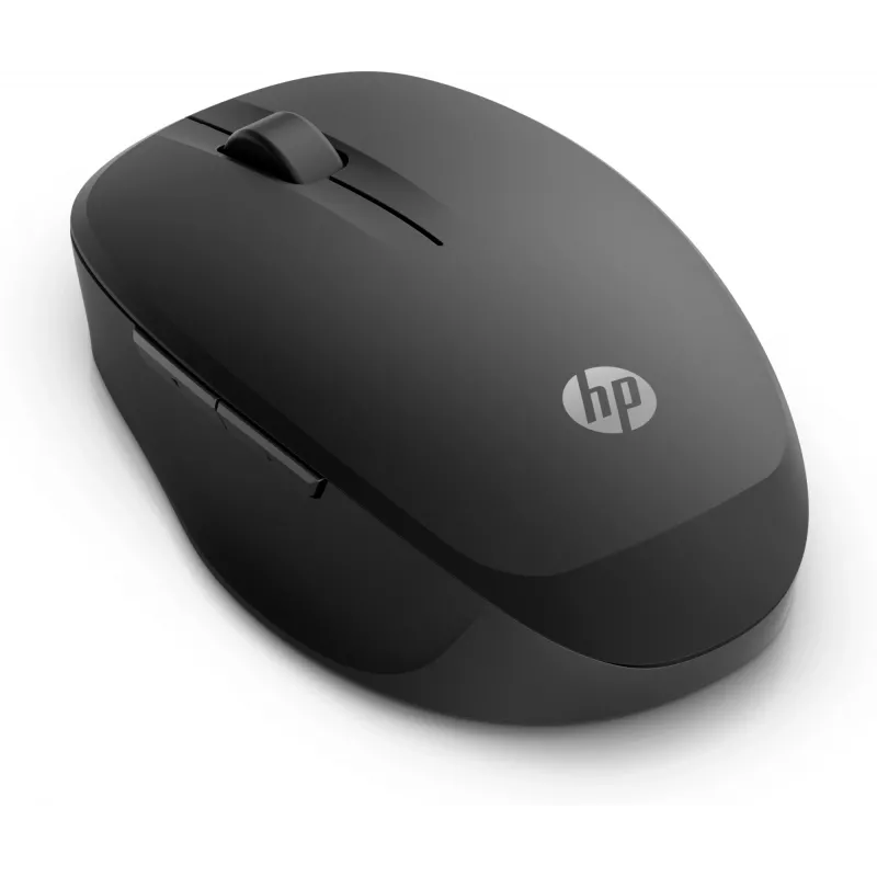 HP Dual Mode Black Mouse 300, per destrorsi, ottico, RF Wireless, 3600 DPI, nero