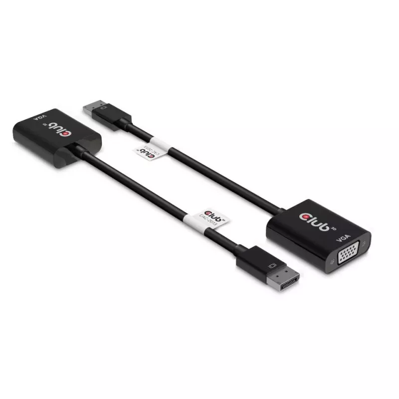 CLUB3D DisplayPort™ a VGA nero adattatore attivo M/F