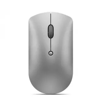 Mouse ottico Bluetooth Lenovo 600 — 2400 dpi, Bluetooth 5.0 dual-host, 3 tasti, rotella a sfera, grigio ferro