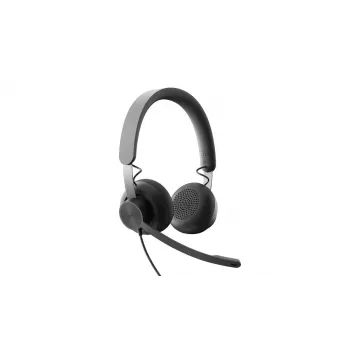 LOGITECH Zone Wired - USB-C / USB-A - headset - UC Zone - nero