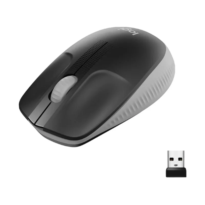 LOGITECH M190 mouse wireless full-size grigio mezzanotte