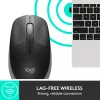LOGITECH M190 mouse wireless full-size grigio mezzanotte