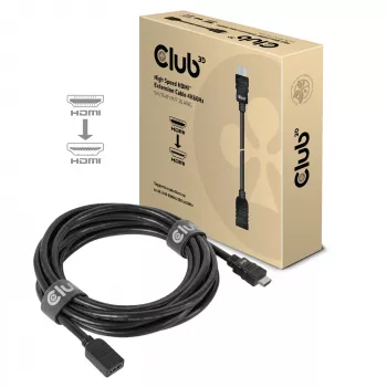 CLUB3D cavo di prolunga High Speed HDMI™ 4K60Hz M/F 5m/16,4ft 26 AWG