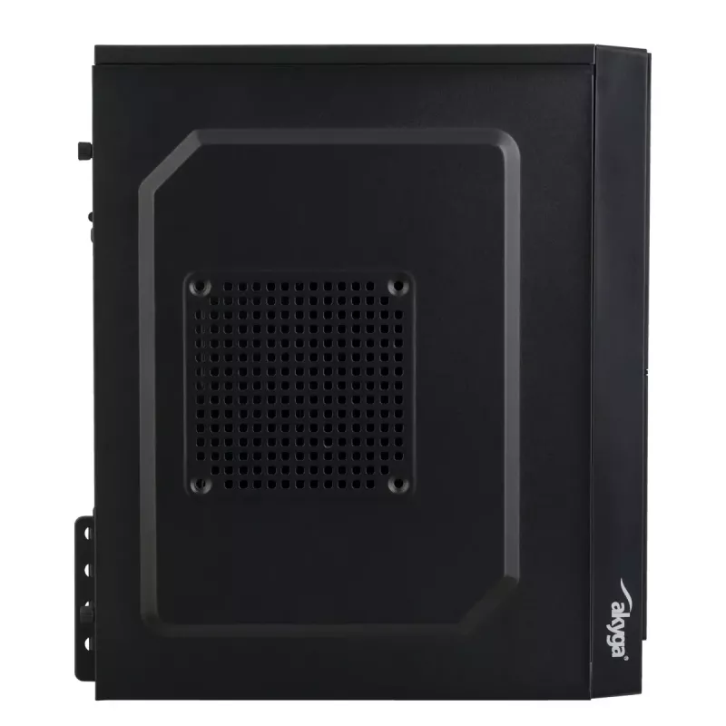 Case PC Micro-ATX Akyga AK36BK, Micro ATX / Flex ATX / Mini ITX, USB 3.0 + USB 2.0, senza alimentatore, nero