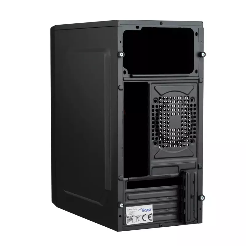 Case PC Micro-ATX Akyga AK36BK, Micro ATX / Flex ATX / Mini ITX, USB 3.0 + USB 2.0, senza alimentatore, nero