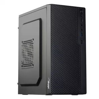Case PC Micro-ATX Akyga AK36BK, Micro ATX / Flex ATX / Mini ITX, USB 3.0 + USB 2.0, senza alimentatore, nero