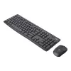 Combo tastiera e mouse wireless Logitech MK295 Silent RF Wireless QWERTY US International nero