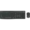 Combo tastiera e mouse wireless Logitech MK295 Silent RF Wireless QWERTY US International nero