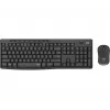 Combo tastiera e mouse wireless Logitech MK295 Silent RF Wireless QWERTY US International nero