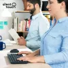 Combo tastiera e mouse wireless Logitech MK295 Silent RF Wireless QWERTY US International nero