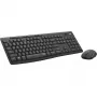 Combo tastiera e mouse wireless Logitech MK295 Silent RF Wireless QWERTY US International nero