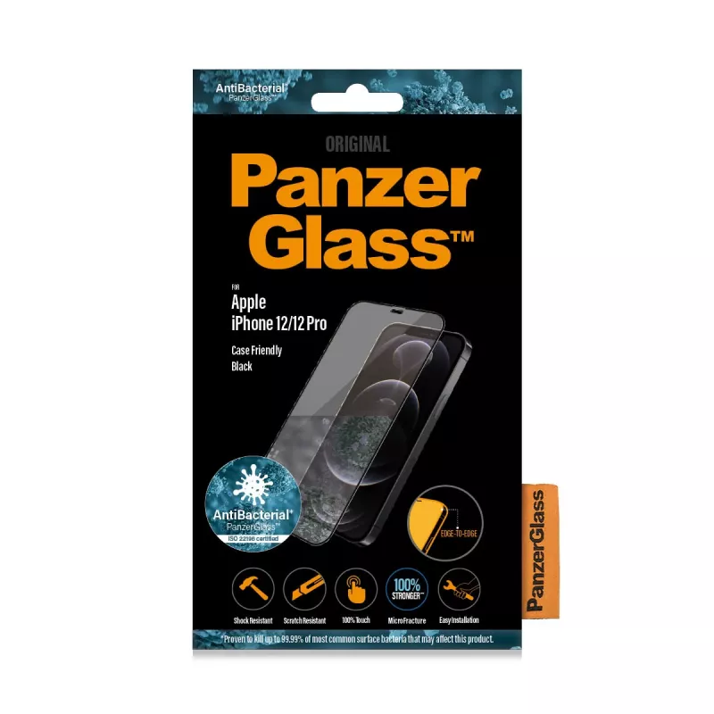 PanzerGlass ® Pellicola protettiva per display iPhone 12 | 12 Pro | Edge-to-Edge