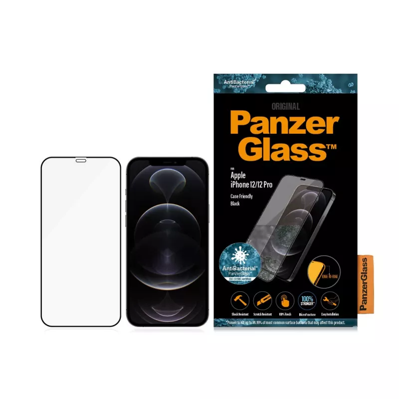 PanzerGlass ® Pellicola protettiva per display iPhone 12 | 12 Pro | Edge-to-Edge
