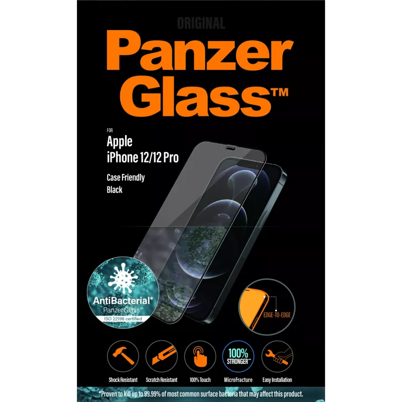 PanzerGlass ® Pellicola protettiva per display iPhone 12 | 12 Pro | Edge-to-Edge