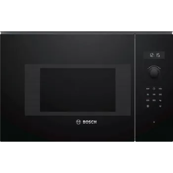 Microonde da incasso solo Bosch Serie 6 BFL524MB0 — 800 W, 20 L, Grill, Touch e manopola, nero