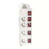 Ciabatta LogiLink LPS252 1,5 m 4 prese AC per interni Bianco