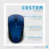 HP Mouse Wireless 220 (Lumiere Blue), ambidestro, RF Wireless, Blu