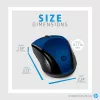 HP Mouse Wireless 220 (Lumiere Blue), ambidestro, RF Wireless, Blu