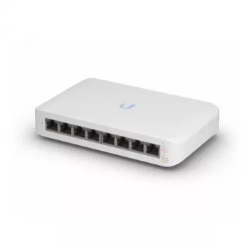 Switch gestito UBIQUITI UniFi Switch Lite 8 PoE L2, 8× Gigabit, 4× PoE+ (30 W/porta), 54 V DC, 60 W consumo
