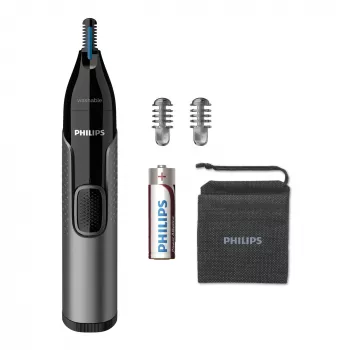 Philips Serie 3000 Trimmer per naso Serie 3000 NT3650/16 trimmer lavabile per naso, orecchie e sopracciglia con 2 accessori pettine