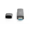 DIGITUS Combo Card Reader Hub (USB-C+USB 3.0) 1x SD, 1x MicroSD, 1x USB 3.0, grigio