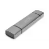 DIGITUS Combo Card Reader Hub (USB-C+USB 3.0) 1x SD, 1x MicroSD, 1x USB 3.0, grigio