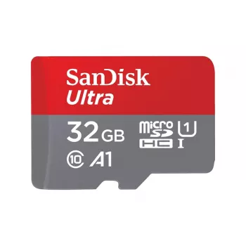SanDisk 32GB Ultra microSDHC scheda di memoria UHS-I con adattatore – 98MB/s, C10, U1, Full HD, A1