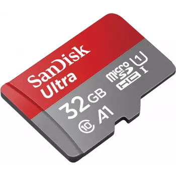 SanDisk 32GB Ultra microSDHC scheda di memoria UHS-I con adattatore – 98MB/s, C10, U1, Full HD, A1